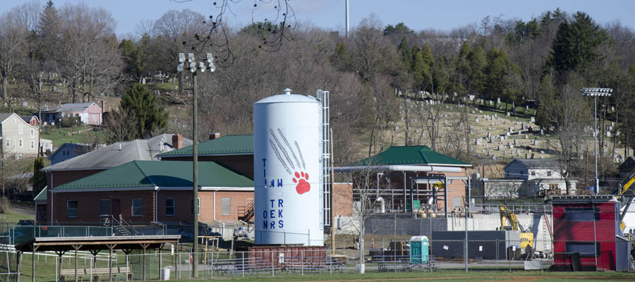 Huntingdon Water Works from Penn Street near Blair Park